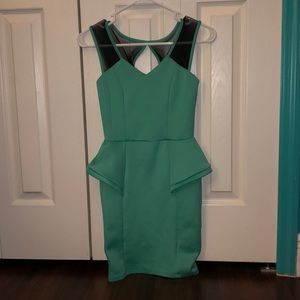 Mini Teal Dress